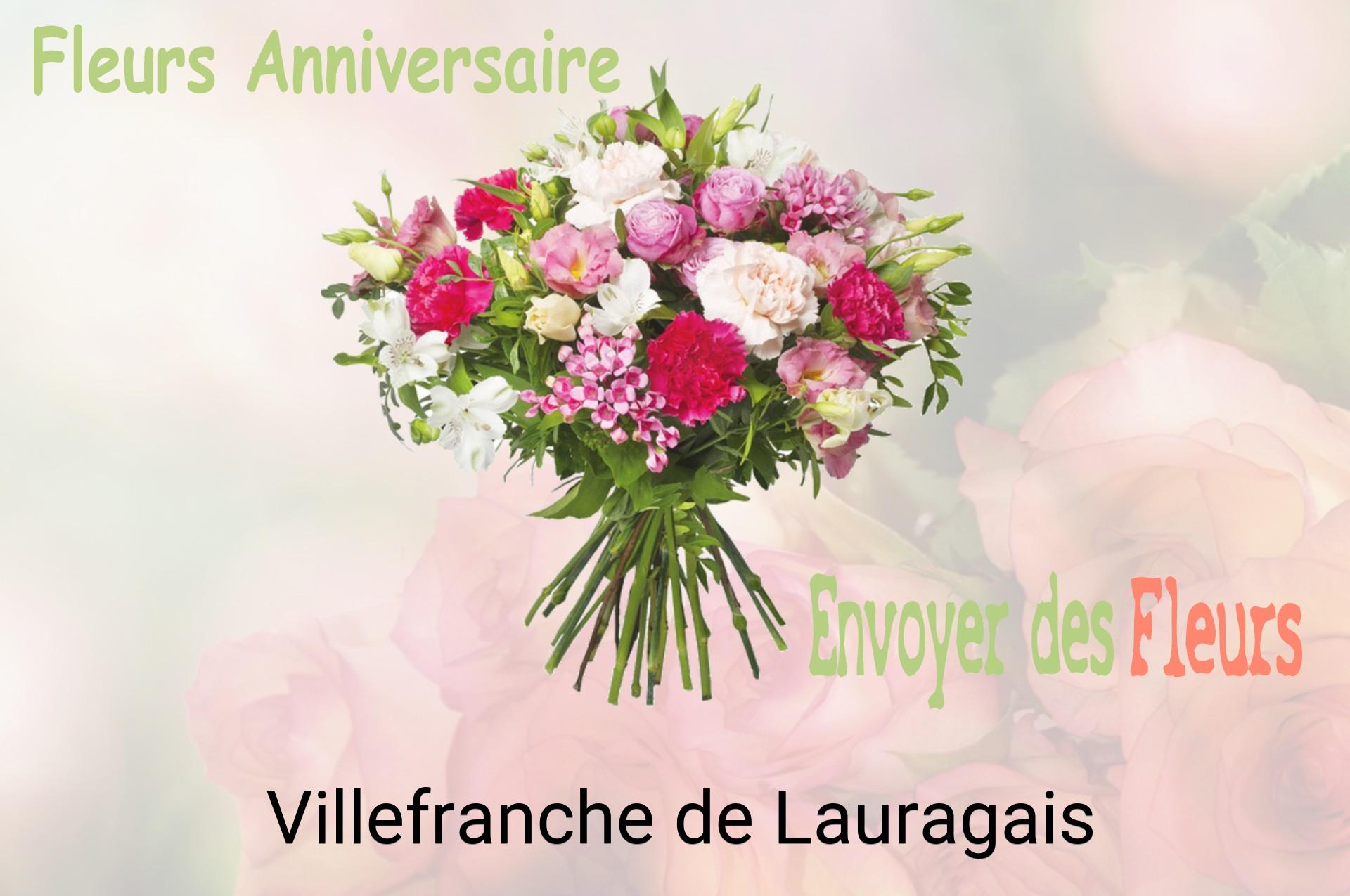 Bouquet de fleurs d’anniversaire livré à Villefranche-de-Lauragais