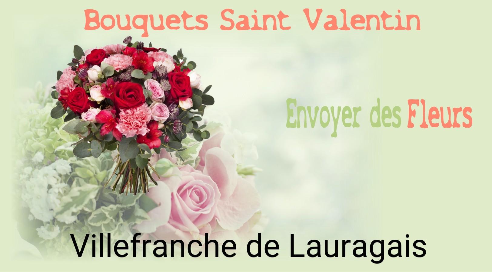 Roses de Saint-Valentin livrées à Villefranche-de-Lauragais
